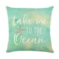 thumbnail image 1 of Summer Beach Gnome Decorative Throw Pillow Cover, Beach Pillowcase Decoration,Ocean Sea Sofa Couch Cushion Case Home Decor 18x18inch, 1 of 1