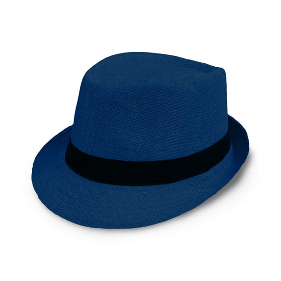 Summer Beach Hat Sun Screen Linen Fedoras Outdoor Travel Hats Men | Women | Unisex (Blue)