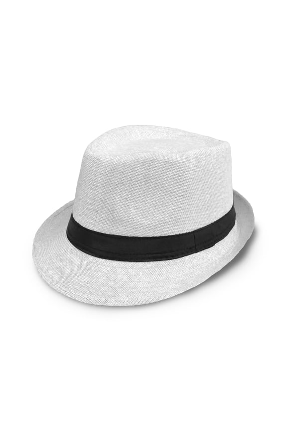 Summer Beach Hat Sun Screen Linen Fedoras Outdoor Travel Hats Men | Women | Unisex (White)