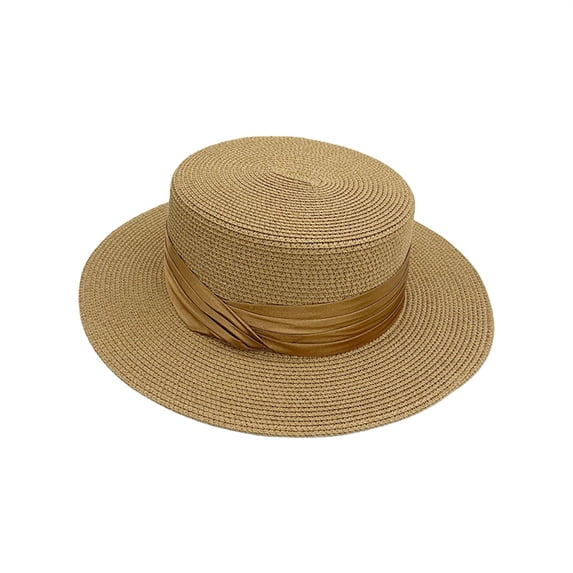 Summer Beach Hats CQXIDFH Unisex Sun Hat, Adjustable Wide Brim Design, Summer Travel & Beach Essentials, Visor Hat (Khaki, One Size)
