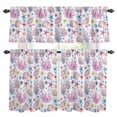 thumbnail image 1 of Summer Beach Kitchen Curtains Valances and Tiers Set of 3 Ocean Starfish Shell Coastal Conch Coral Flower Tier Curtains and Valance with Rod Pocket for Small Windows, 27.5"x36", 1 of 9
