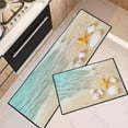 thumbnail image 1 of Summer Beach Kitchen Rugs and Mats Non Skid Washable Set of 2, Seashore Starfish Shell Kitchen Mats for Floor, Tropical Beach Kitchen Runner Rug, Summer Kitchen Decor, 1 of 6