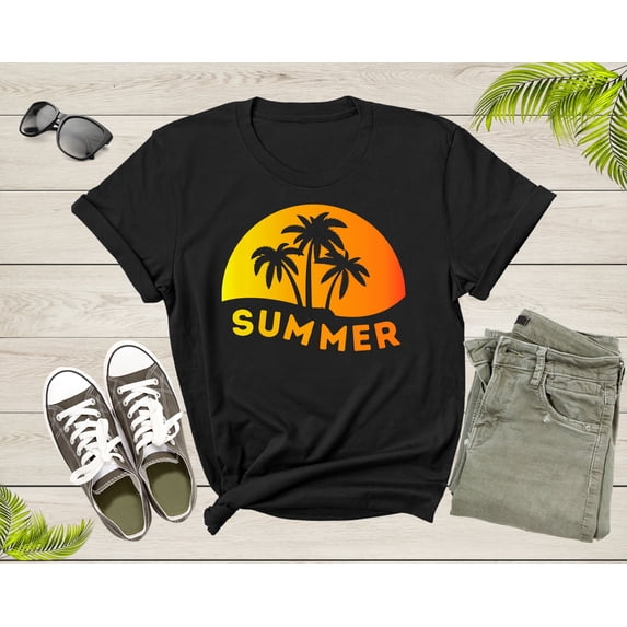 Summer Beach Lover Gift For Men Women Youth Teen Vacation T-shirt Summer Graphic Design Shirt For Boys Girls Youth Mens Women Summer Tshirt