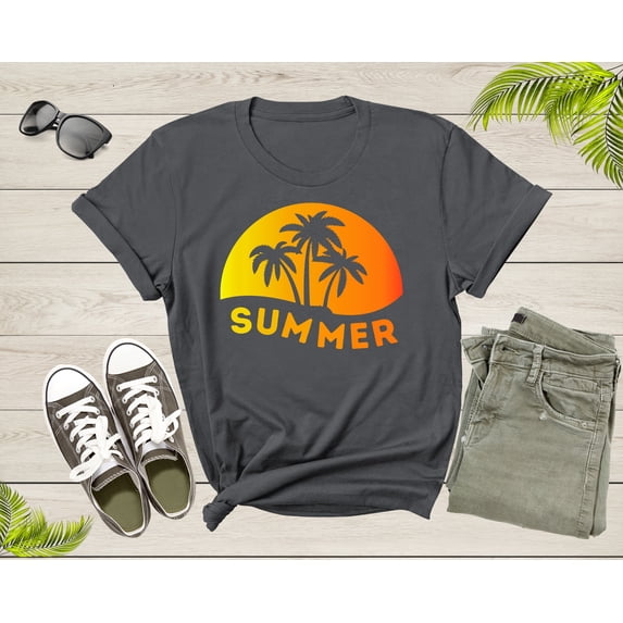 Summer Beach Lover Gift For Men Women Youth Teen Vacation T-shirt Summer Graphic Design Shirt For Boys Girls Youth Mens Women Summer Tshirt