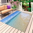 thumbnail image 1 of Summer Beach Outdoor Rug 3x5 Ft, Non Slip Washable Area Rug, Oceans Seaside Sky Coastal Landscape Patio Rugs Carpet Runner, Large Floor Mat for Indoor/Outdoor Deck Porch Camping, 1 of 8