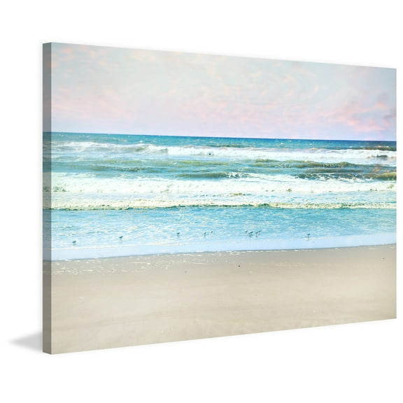 "Summer Beach" Painting Print on Wrapped Canvas