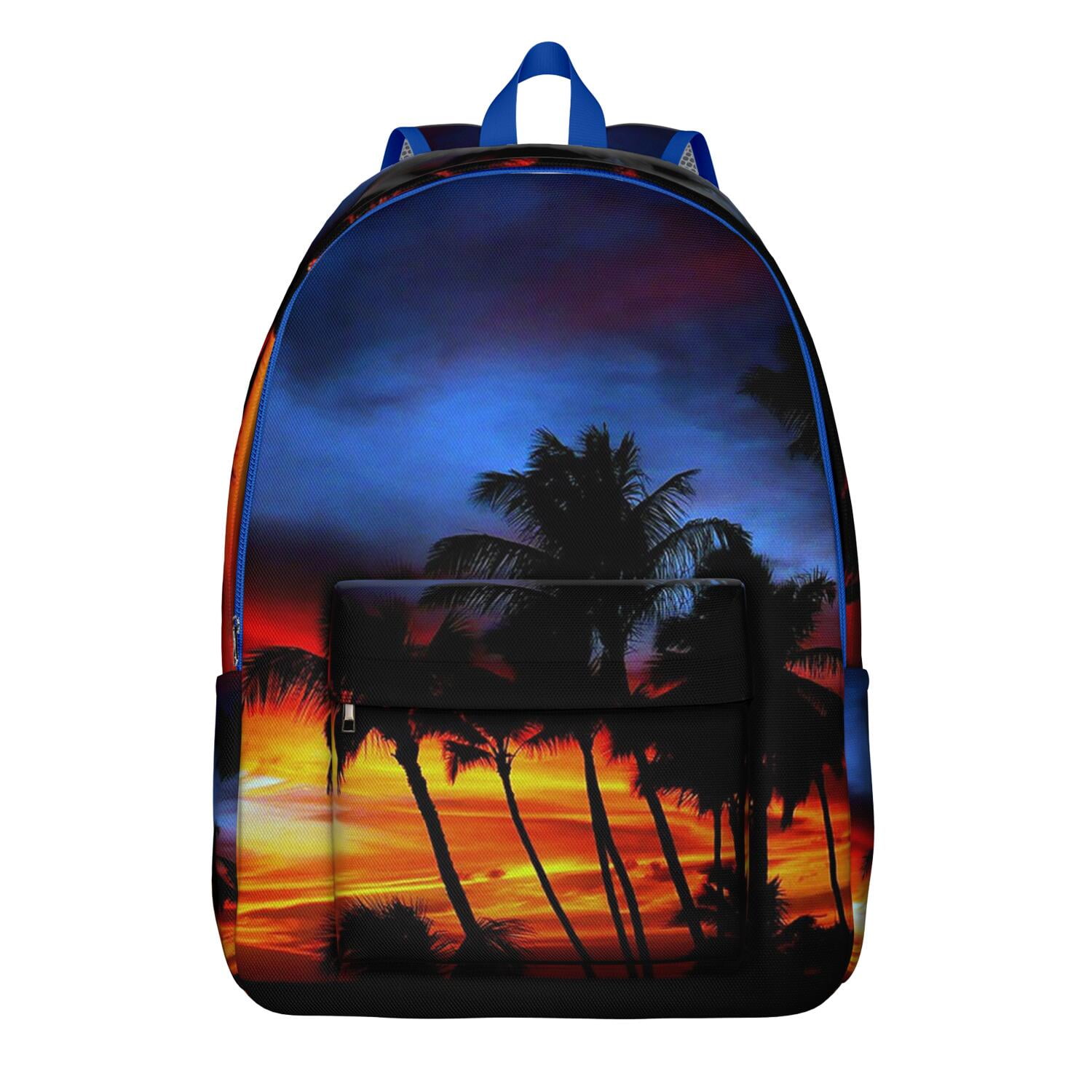 Summer Beach Palm Trees Backpack, Hawaii Palm Tree School Bag with ...