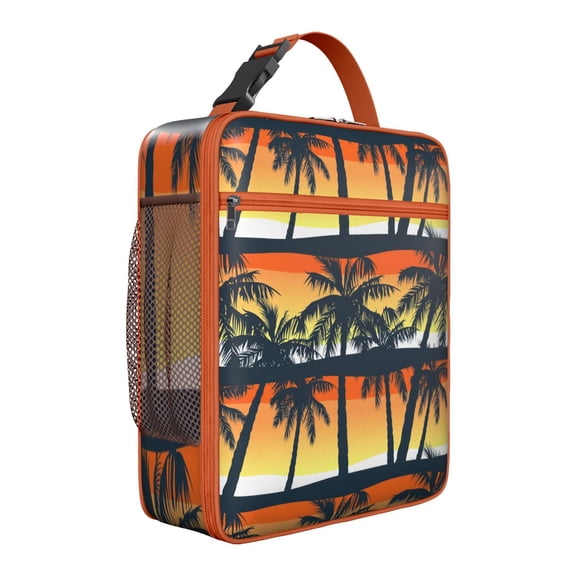 Summer Beach Palm Trees Minimalist Palm Tree Insulated Lunch Bag Tropical Palm Trees Hawaii Palm Tree Hawaiian Sunset Beach Ocean Sunset with Palm Trees Tropical Beach Sunset Vibrant Tropical Paradis