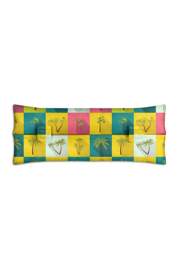 Summer Beach Palm Trees Post Surgery Pillow - Comfortable Chest Protector for Car Rides