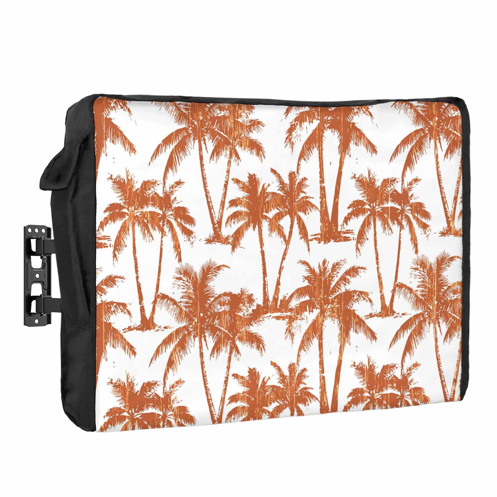 Summer Beach Palm Waterproof Outdoor TV Cover, Tropical Country Coastal ...