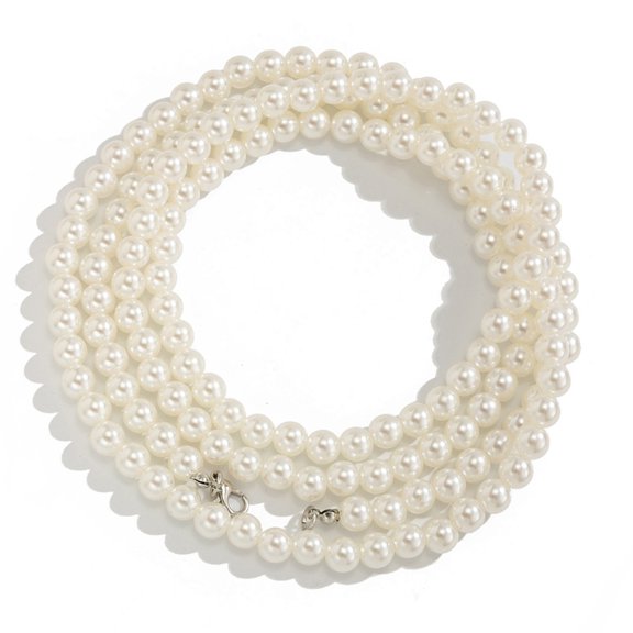 Summer Beach Pearls Beaded Foot Chain Bohemian Style Jewelry Gift For Her