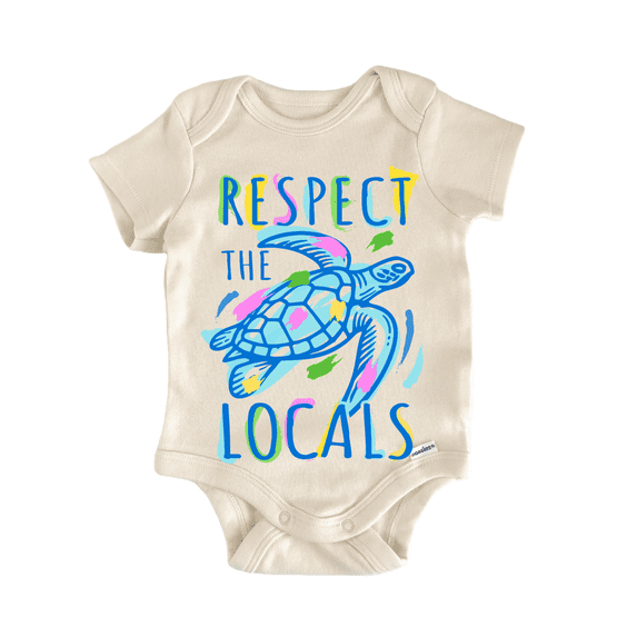 Summer Beach Sea Turtle - Baby Bodysuit