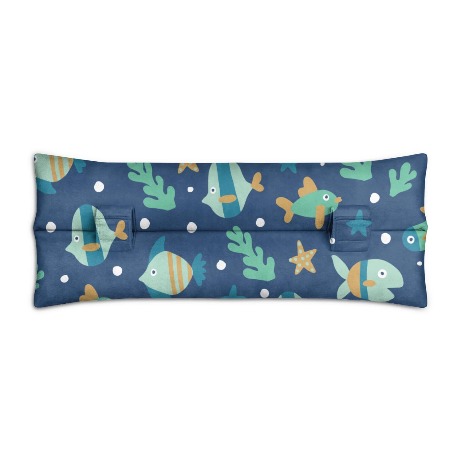 Summer Beach Seat Belt Pillow Post-Surgery Mastectomy & Chest Protection Cushion Soft Coral-Themed Recovery Pad for Women After Breast Surgery
