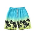 thumbnail image 1 of Summer Beach Shorts Boys Mesh Lining Lightweight Sports Swim Trunks Pocket Drawstring Holiday Vacation Shorts 5T, 1 of 7