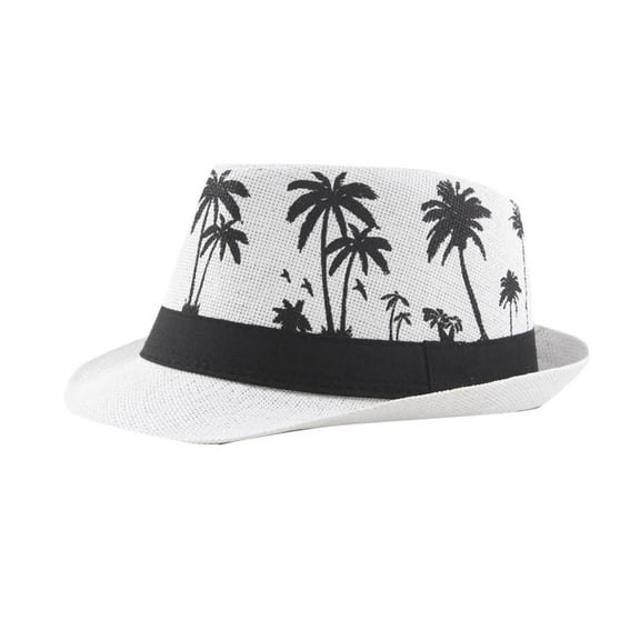 ZQUUVOU Summer Beach Sun Hats For Men Women Foldable Floppy Travel Packable Staw Hat, Wide Brim Hat White