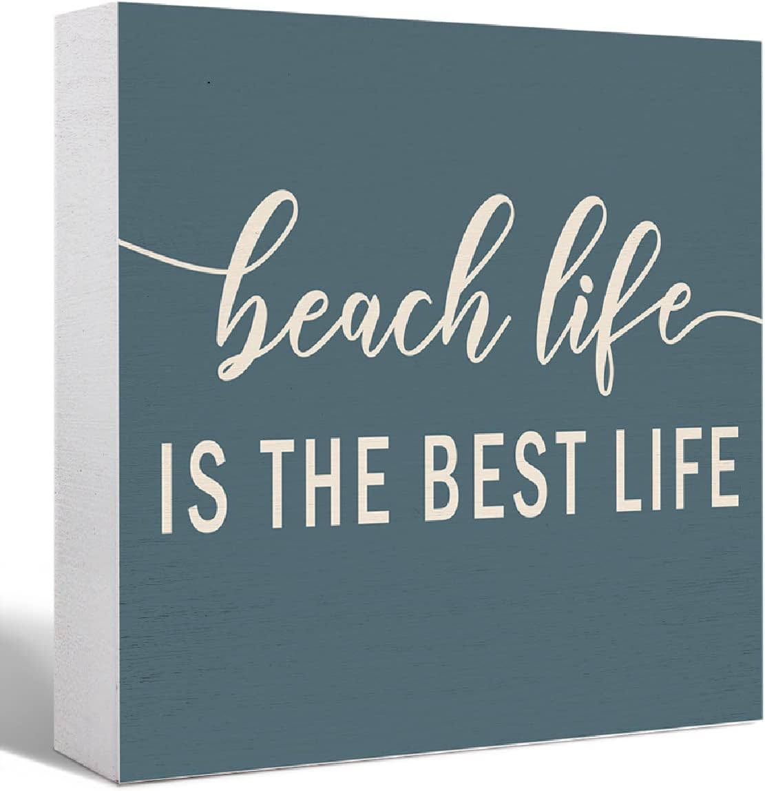 Photo inspiration: Picture Idea: Summer Beach Theme Wood Box Sign Beach Life Is The