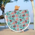 thumbnail image 1 of Summer Beach Vacation Essentials Djunllk Beach Blanket Waterproof Sandproof - Round Microfiber Beach Mat Oversized Lightweight Multifunctional Towel Shawl with Tassels Fast Drying Beach Towel, 1 of 8