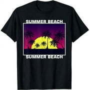 Summer Beach Vintage Sunset T-Shirt