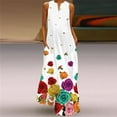 thumbnail image 1 of Summer Beach Women's Dress Elegant Robe Long Dress Party Sleeveless Dresses Women Casual Sundress Pink Love Sweet Dresses, 1 of 6