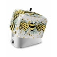 thumbnail image 1 of Summer Bee Love Toaster Cover 2 Slice, Small Kitchen Appliance Covers, Daisy Floral Eucalyptus Leaves Rustic Toaster Oven Cover with Loop, Bread Machine Cover Polyester Dust Cover Protection, 1 of 4