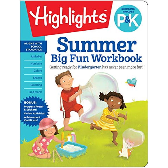 Pre-Owned Summer Big Fun Workbook Bridging Grades P & K (Highlights Summer Learning) Paperback