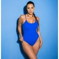 thumbnail image 1 of Summer Bikini Backless String Large Size Sexy Solid Color Triangle One-piece Swimsuit Womens Clothing, 1 of 10