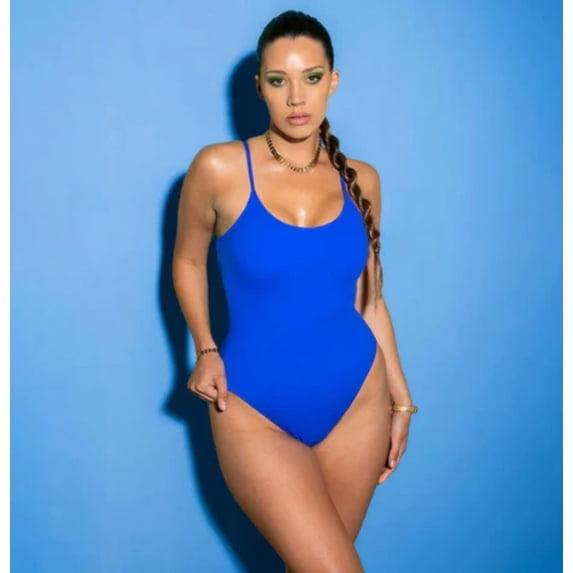 Summer Bikini Backless String Large Size Sexy Solid Color Triangle One-piece Swimsuit Womens Clothing