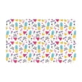 thumbnail image 1 of Summer Bird Pineapple Front Door Mat, Indoor Mats for Bedroom Bathroom Kitchen, Floor Mat Non-Slip, Soft Carpet Floor Cover Machine Washable Entryway Mat - 20x31.5in, 1 of 5