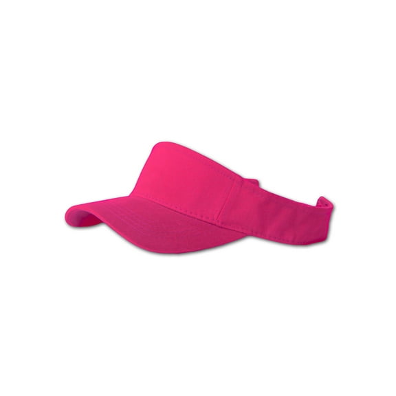 Summer Blank Hot Adjustable Visor, Hot Pink