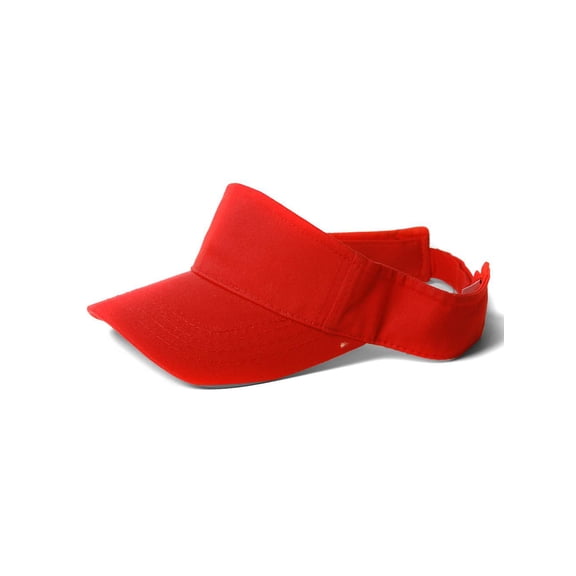 Summer Blank Red Adjustable Visor
