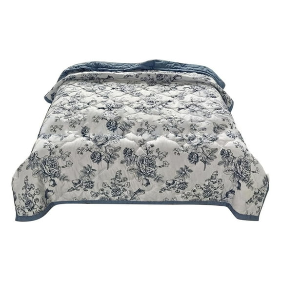 Summer Blanket Bed Blanket Skin Friendly Plain Print Washed Cotton Bed Blanket Cool Comforter Hot Sleeping Summer Comforter Ventilated Comforter