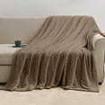thumbnail image 1 of Summer Blanket, Breathable Thermal Quilt, Soft Plush All-Season Bed Blanket Machine Washable Quick Dry, Khaki, 1 of 7