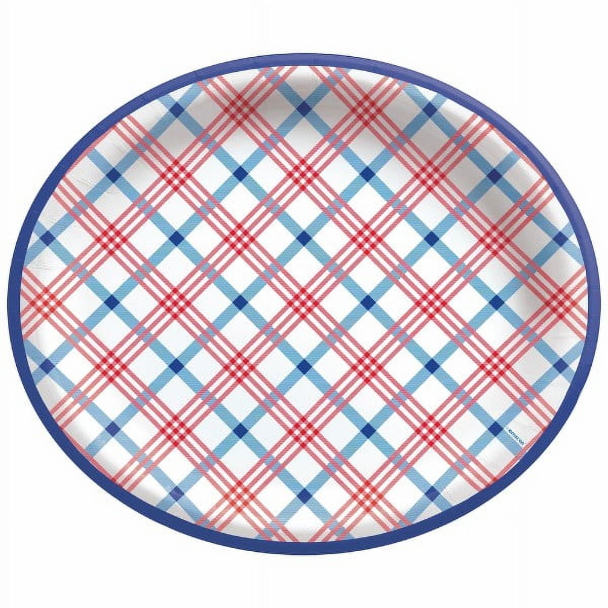 Summer 'Block Party' Extra Large Oval Paper Plates (20ct)