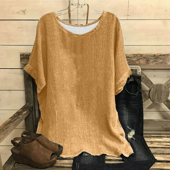 Summer Blouses Short Sleeve Tshirts Shirts Womens T Shirts Plain Blouses for Women Trendy Oversized Tops for Women 2026