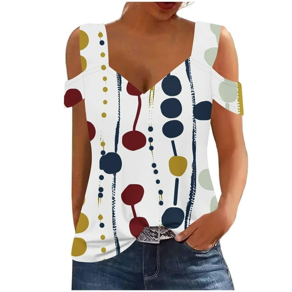 Summer Blouses for Women 2025 Boho Summer Clothes for Women 2025 Vacation Women Tank Tops Loose Cotton Evening Party Shirts White