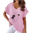 thumbnail image 1 of Summer Blouses for Women 2025 Plus Size Basic Fitted Short Sleeve Tees Women Tank Tops Loose Workout Generic Womens Tops, 1 of 4