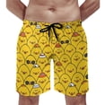 thumbnail image 1 of Summer Board Shorts Cute Rubber Ducks Running Animal Print Printed Beach Shorts Casual Quick Dry Swi, 1 of 6