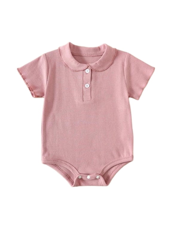 Summer Bodysuit for Baby Girls Cool Playdate Friend Visit Apparel Airy Outdoor Stroll Warm Day Crawling Wear Comfortable Home Play Lounge Easy Care Machine Washable Essential