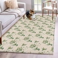 thumbnail image 1 of Summer Botanical Area Rugs 3'x5', Washable Small Throw Rugs for Living Room Bedroom, Green Spring Floral Birds Rustic Indoor Outdoor Rug Non-Slip Low Pile Carpet Runner Reversible Floor Mats, 1 of 8