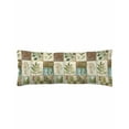 thumbnail image 1 of Summer Botanical Plaid Body Pillow Cover 20 x 54 Inch Decorative Pillow Cover Spring Flowers Vintage Lumbar Pillowcase Seasonal Rectangle Cushion Case for Couch Sofa Bed Living Room, 1 of 7