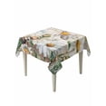 thumbnail image 1 of Summer Botanical Table Cloth, White Daisy Botanical Bee Rustic Waterproof Tablecloth for Square Tables, Reusable Washable Fabric Table Cover for Restaurant Kitchen Dining Tables 60"x60", 1 of 6