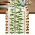 thumbnail image 1 of Summer Botanical Table Runner 72 Inches, Acorn Spring Plant Leaves Ombre Bed Runner Dresser Scarves Tabletop for Indoor Outdoor Parties/Ceremony/Banquet, 18" x 72", 1 of 9