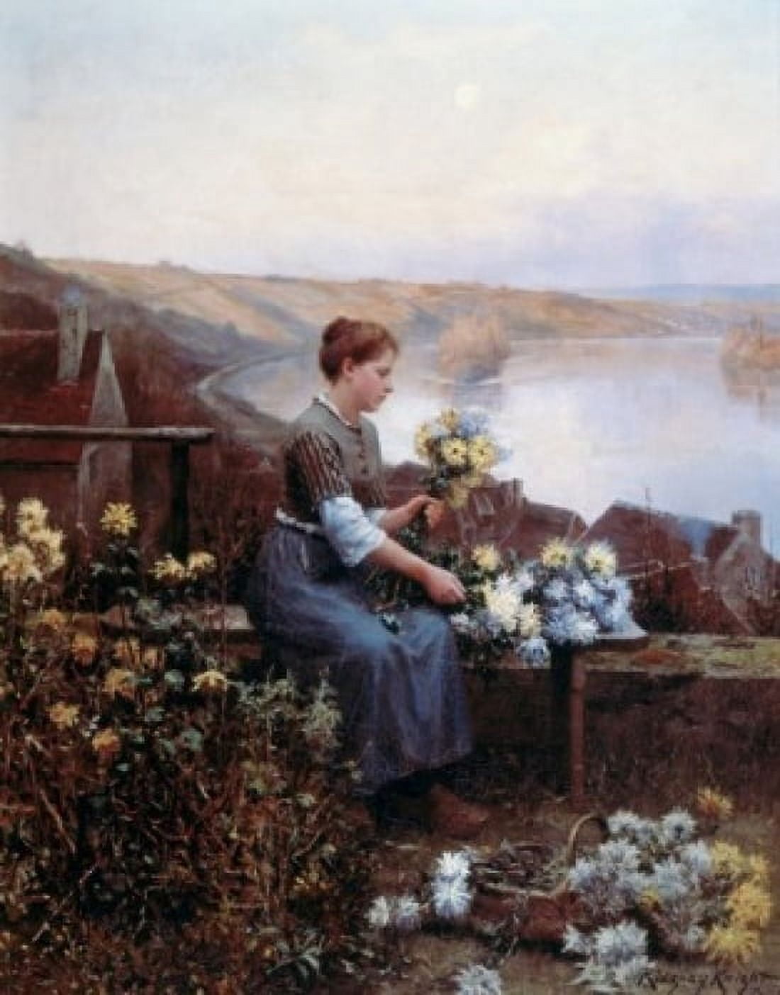 Summer Bouquets Knight Ridgway(1840-1924 American) Canvas Art - Ridgway Knight (24 x 36)