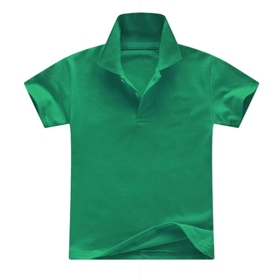 Summer Boys Breathable Knit T‑Shirt, Comfort Cotton Collared Top For Baby Outdoor Play