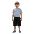 thumbnail image 1 of Summer Boys Trendy Cargo Shorts, Elastic Waist Buckle Side Pockets Loose‑Fit Knee‑Length Active Shorts 4‑14Y, 1 of 4