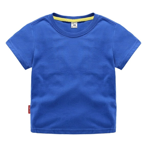 Summer Boys Workout T Shirt Classic Fit Crewneck Organic Soft Multi Pack Short Sleeve Basic Outdoor Activities Comfortable Fashion Cute T Shirts for Kid 9 Months - 12 Months