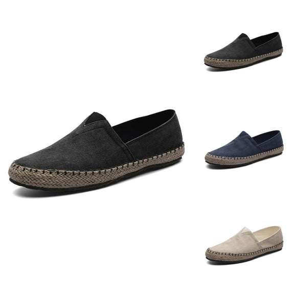 Summer Braided Linen Shoes Men's Old North Breathable Lightweight Fisherman Shoes Men's Casual Canvas Shoes Men’S Shoes