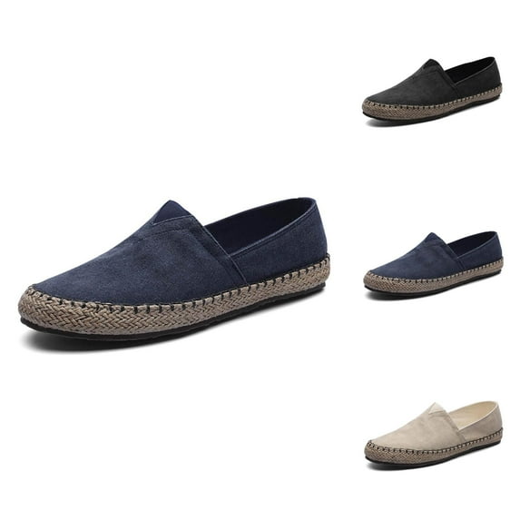 Summer Braided Linen Shoes Men's Old North Breathable Lightweight Fisherman Shoes Men's Casual Canvas Shoes Mens Shoe