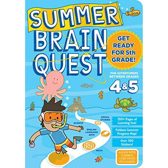 Pre-Owned Summer Brain Quest: Between Grades 4 & 5 (Paperback) 0761189203 9780761189206