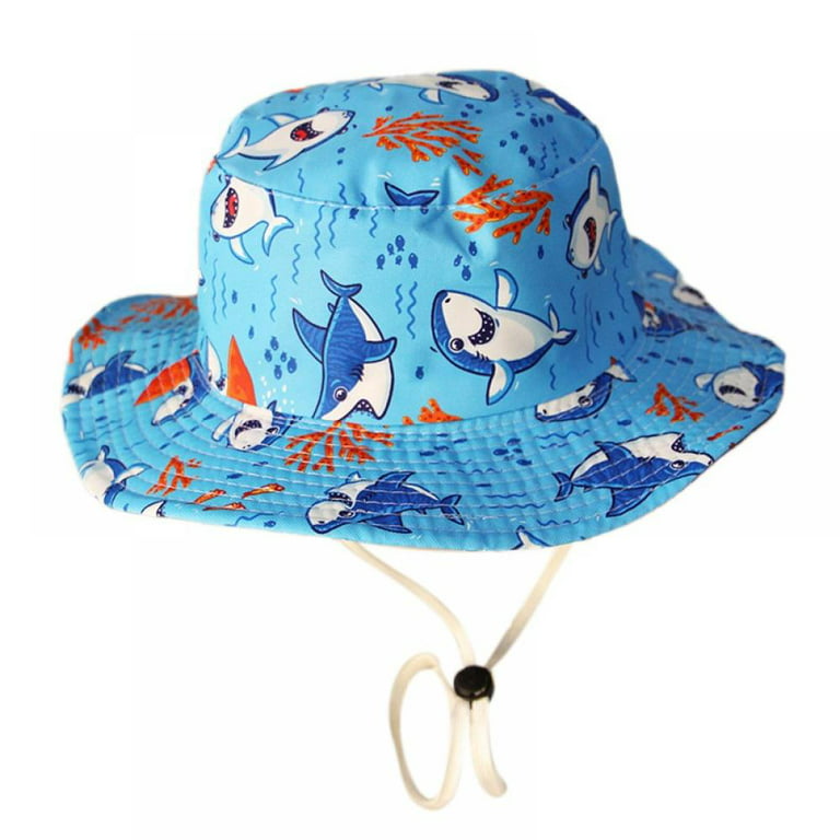1-5 Years Cartoon Printing Baby Bucket Hat Cotton Breathable Kids
